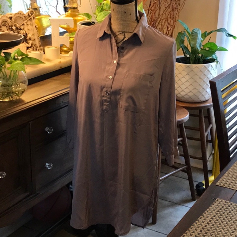 NWOT Forever21 Button Up Tunic Shirt Dress